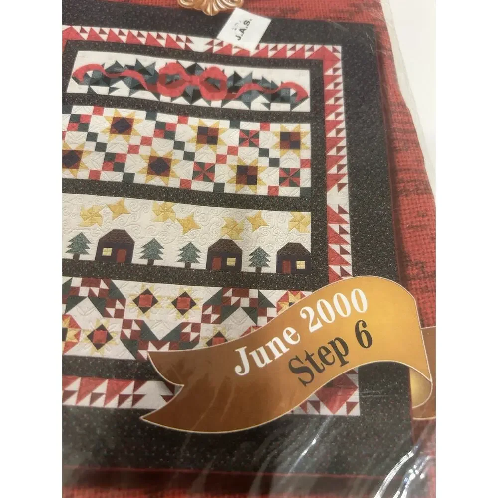 Vtg Holiday Tidings 2000 Joann Fabric Quilt Block Kits Set Of 3 Months Steps 4-6
